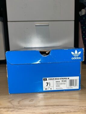 Adidas Blue Shoe Box - Originals Trefoil Logo